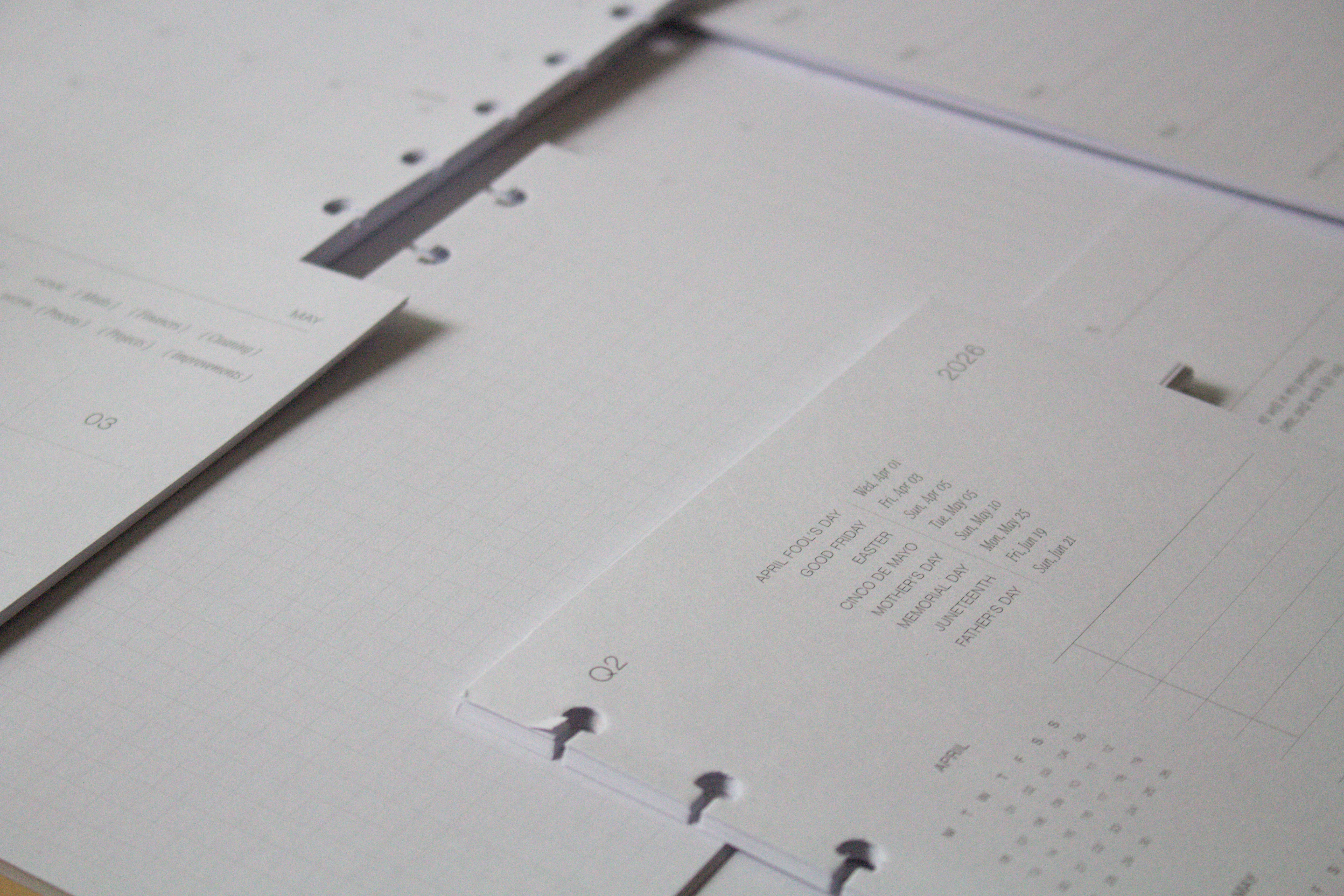Dated Planner Inserts