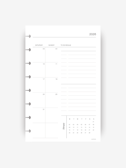 2026 Monthly Planner Insert   |  Deluxe