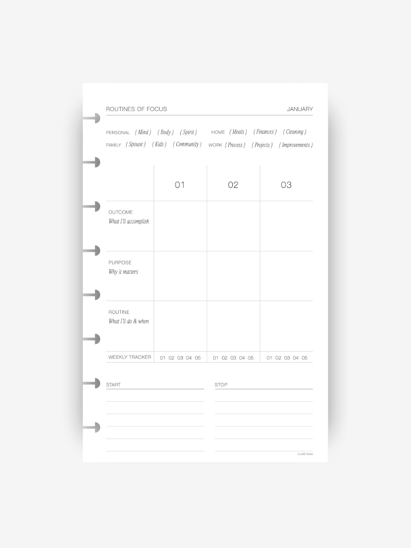 2026 Monthly Planner Insert   |  Deluxe