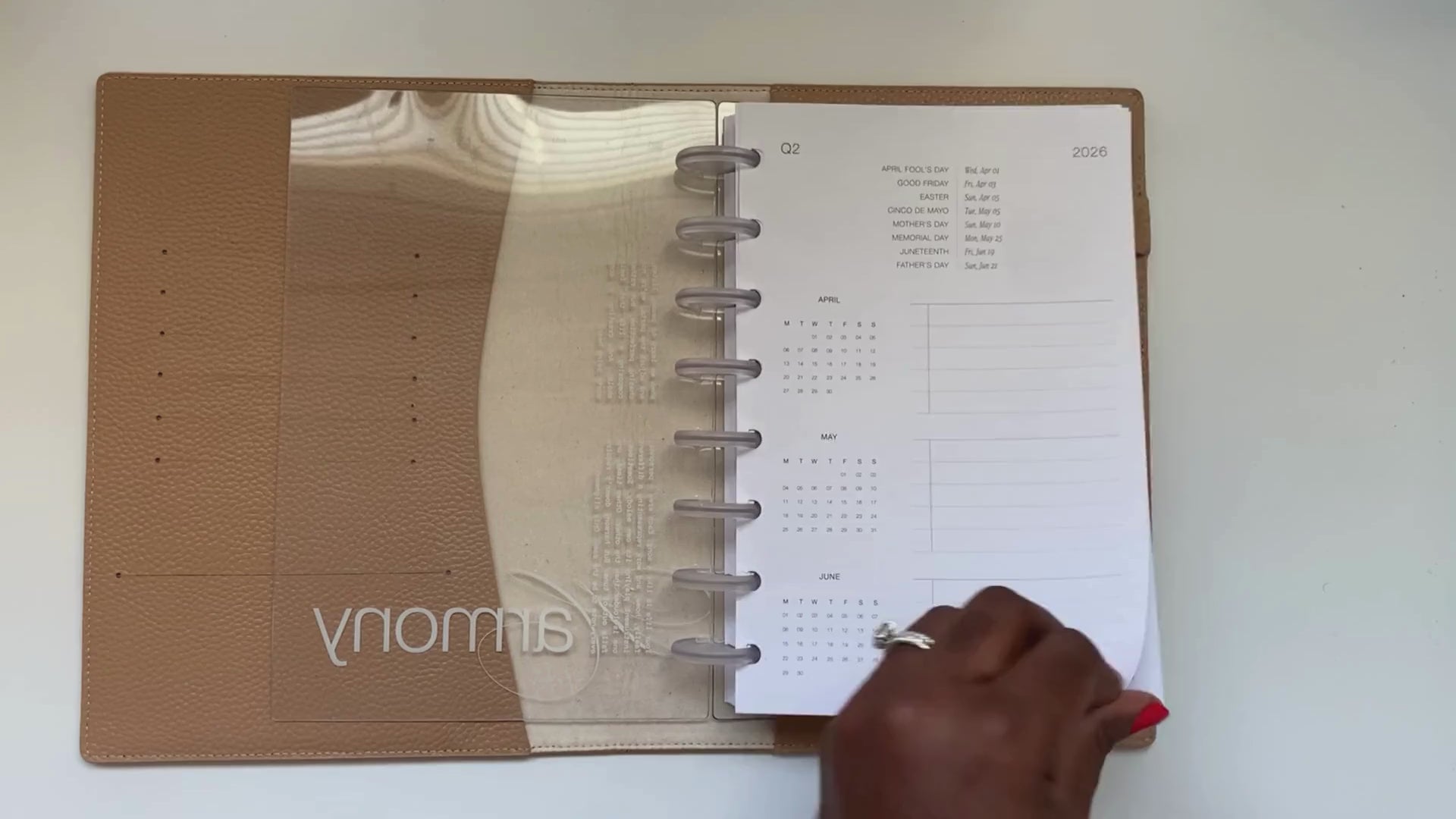 2026 Monthly Planner Insert   |  Deluxe